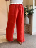 Load image into Gallery viewer, Linen Wide Pant - Orange - Wardrobe By Simone