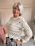 Load image into Gallery viewer, Crochet Jumper - Beige - Wardrobe By Simone