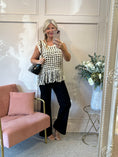 Load image into Gallery viewer, Tassel Crochet Sleeveless Top - Beige - Wardrobe By Simone