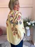 Load image into Gallery viewer, Cascading Floral Print Shirt - Yellow/MIx - Wardrobe By Simone