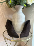Load image into Gallery viewer, Kitten Heel Boot - Dark Brown