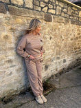 Load image into Gallery viewer, Iconic Stripe Lounge Set - Camel/Brown
