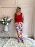 Load image into Gallery viewer, Scalloped Edged Vest Top - Red - Wardrobe By Simone
