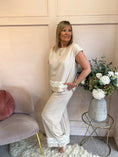 Load image into Gallery viewer, Detailed Edge Top & Pant Set - Soft Taupe - Wardrobe By Simone