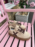 Load image into Gallery viewer, Two Tone Trainer - Beige/Brown