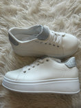 Load image into Gallery viewer, Touch Of Silver Chunky Trainer - White - Wardrobe By Simone