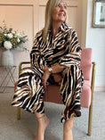Load image into Gallery viewer, Crazy Zebra Pant - Brown/Black