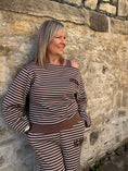 Load image into Gallery viewer, Iconic Stripe Lounge Set - Brown/Cream