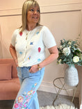 Load image into Gallery viewer, Sealife Embroidered Cardigan - Soft Cream - Wardrobe By Simone