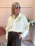 Load image into Gallery viewer, Sheer Shimmer Zipped Top - Mellow Yellow - Wardrobe By Simone