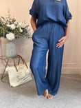 Load image into Gallery viewer, Wide Leg Pant - Dark Denim One Size