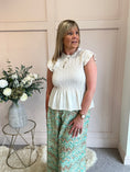 Load image into Gallery viewer, Cute Peplum Top - Soft Beige - Wardrobe By Simone