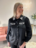 Load image into Gallery viewer, Diamonte Shirt - Black