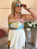 Load image into Gallery viewer, Lost In Paradise Maxi Dress - Cream/Green - Wardrobe By Simone