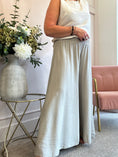 Load image into Gallery viewer, Deep Elasticated Waist Wide Pant - Stone