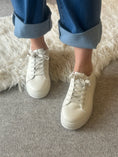 Load image into Gallery viewer, Lace Up Chunky Trainer - Soft Beige - Wardrobe By Simone