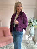 Load image into Gallery viewer, Fringe Tassel Jacket - Damson