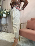 Load image into Gallery viewer, Scarf Tie Belted Pant - Cream