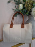 Load image into Gallery viewer, The TB Shopper Bag - Cream/Tan