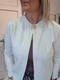 Load image into Gallery viewer, Eye Detail Cardigan - Cream