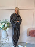 Load image into Gallery viewer, Quirky Faux Leather Jacket - Chocolate