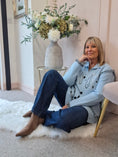 Load image into Gallery viewer, Fringe Detailing Cardi/Jacket - Powder Blue