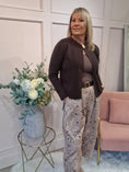 Load image into Gallery viewer, Eye Detail Cardigan - Brown
