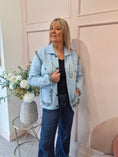 Load image into Gallery viewer, Fringe Detailing Cardi/Jacket - Powder Blue
