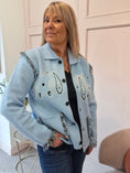Load image into Gallery viewer, Fringe Detailing Cardi/Jacket - Powder Blue