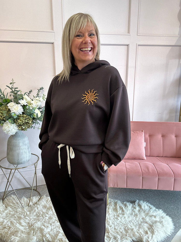 Little Sundial Hoody  - Chocolate - Wardrobe By Simone