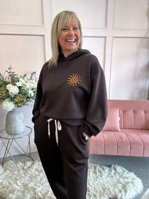 Little Sundial Hoody  - Chocolate - Wardrobe By Simone