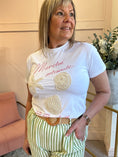 Load image into Gallery viewer, Shells Star & Pearls T-Shirt - White - Wardrobe By Simone
