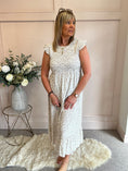 Load image into Gallery viewer, Ditsy Print Dress - Light Beige - Wardrobe By Simone
