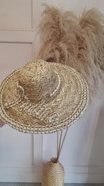 Beautiful J'adore Straw Sun Hat - Straw/Gold - Wardrobe By Simone