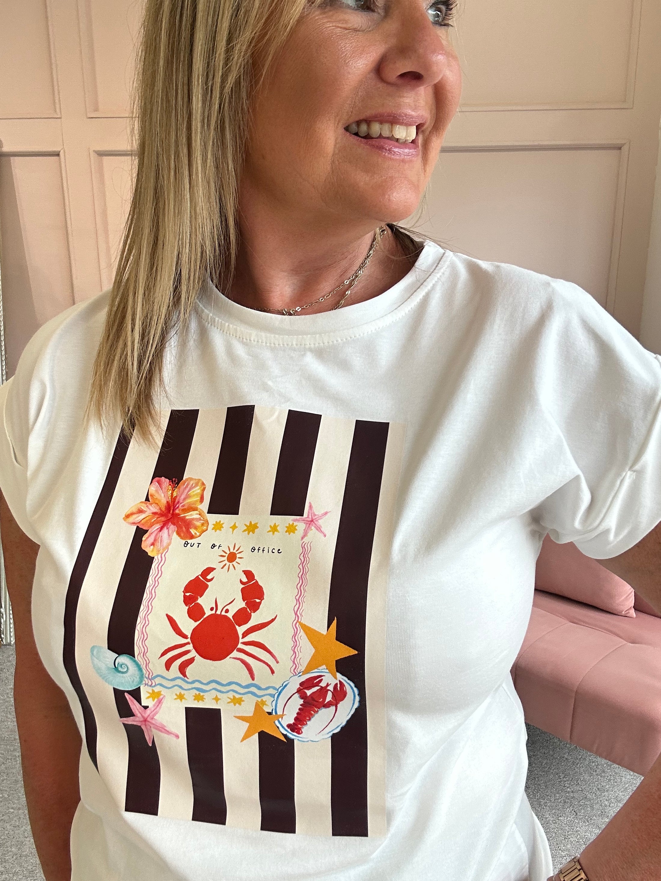 Out Of Office T Shirt  - White