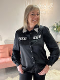 Load image into Gallery viewer, Diamonte Shirt - Black
