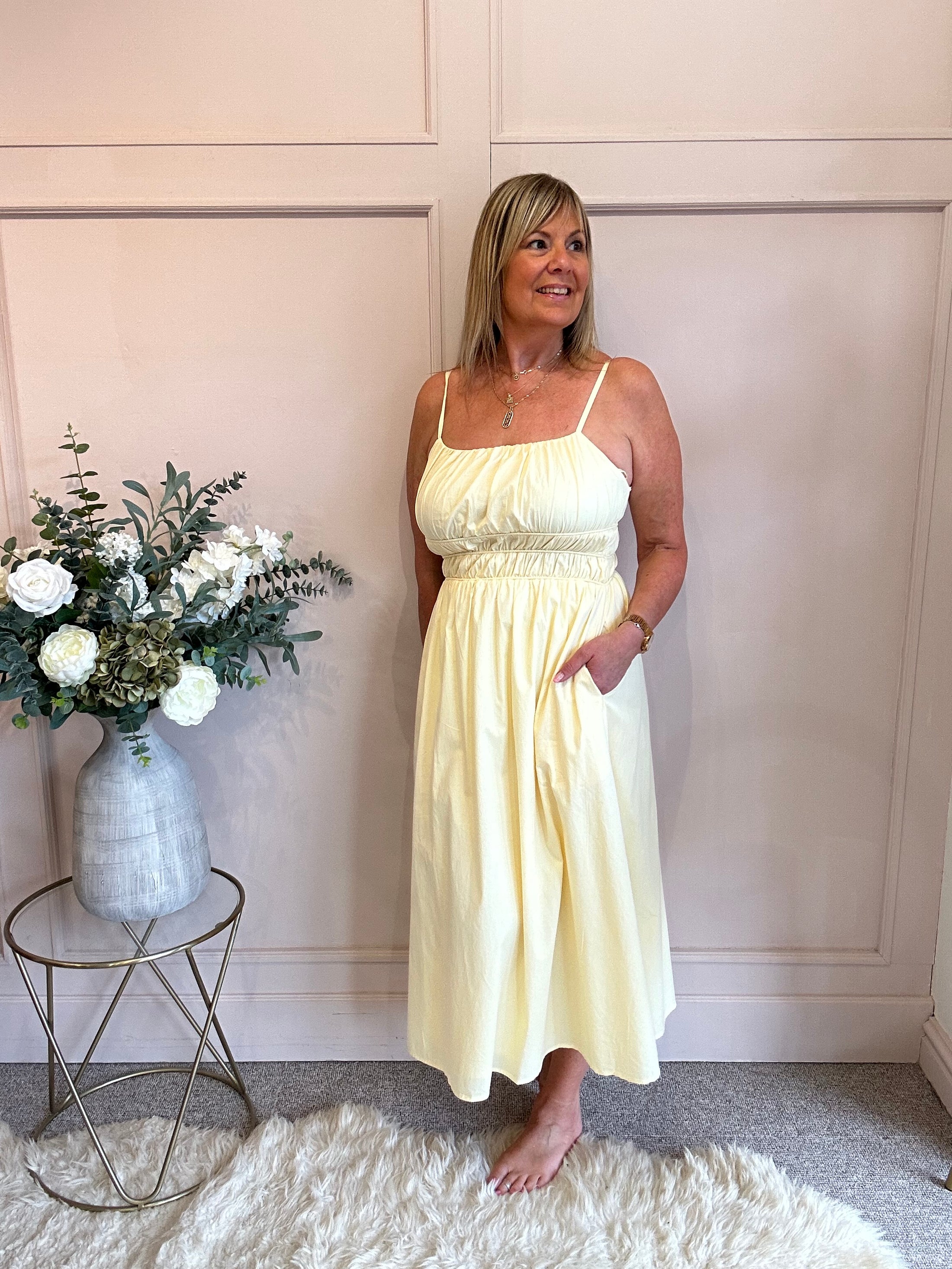 Midi Dress - Yellow