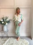 Load image into Gallery viewer, Hint Of Sparkle Shirt  - Green/Mix - Wardrobe By Simone

