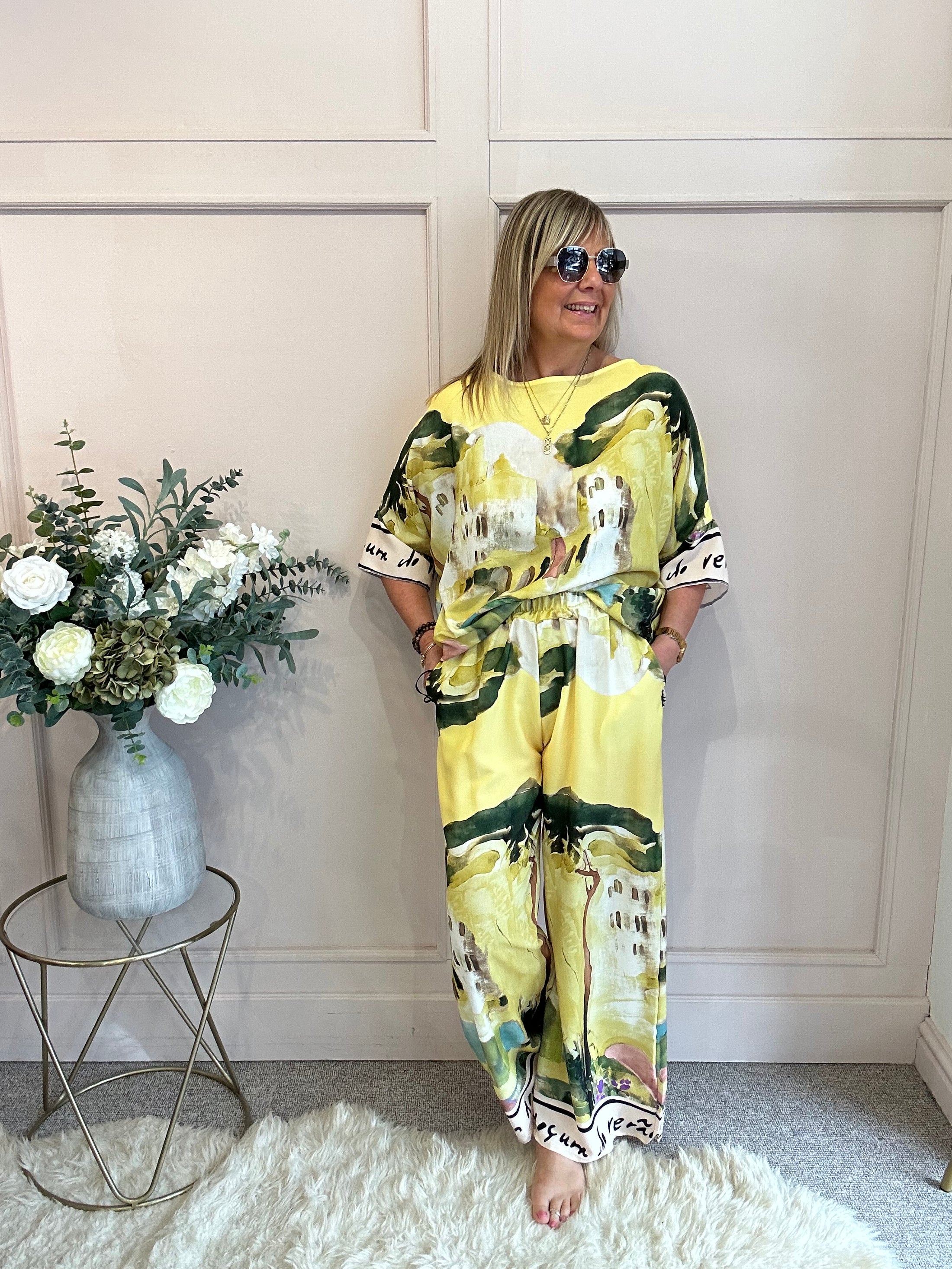 Santorini Top - yellow One Size