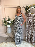 Load image into Gallery viewer, Zebra Jumpsuit - Black/White - Wardrobe By Simone

