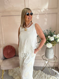 Load image into Gallery viewer, Little Side Button Top - Soft Beige - Wardrobe By Simone
