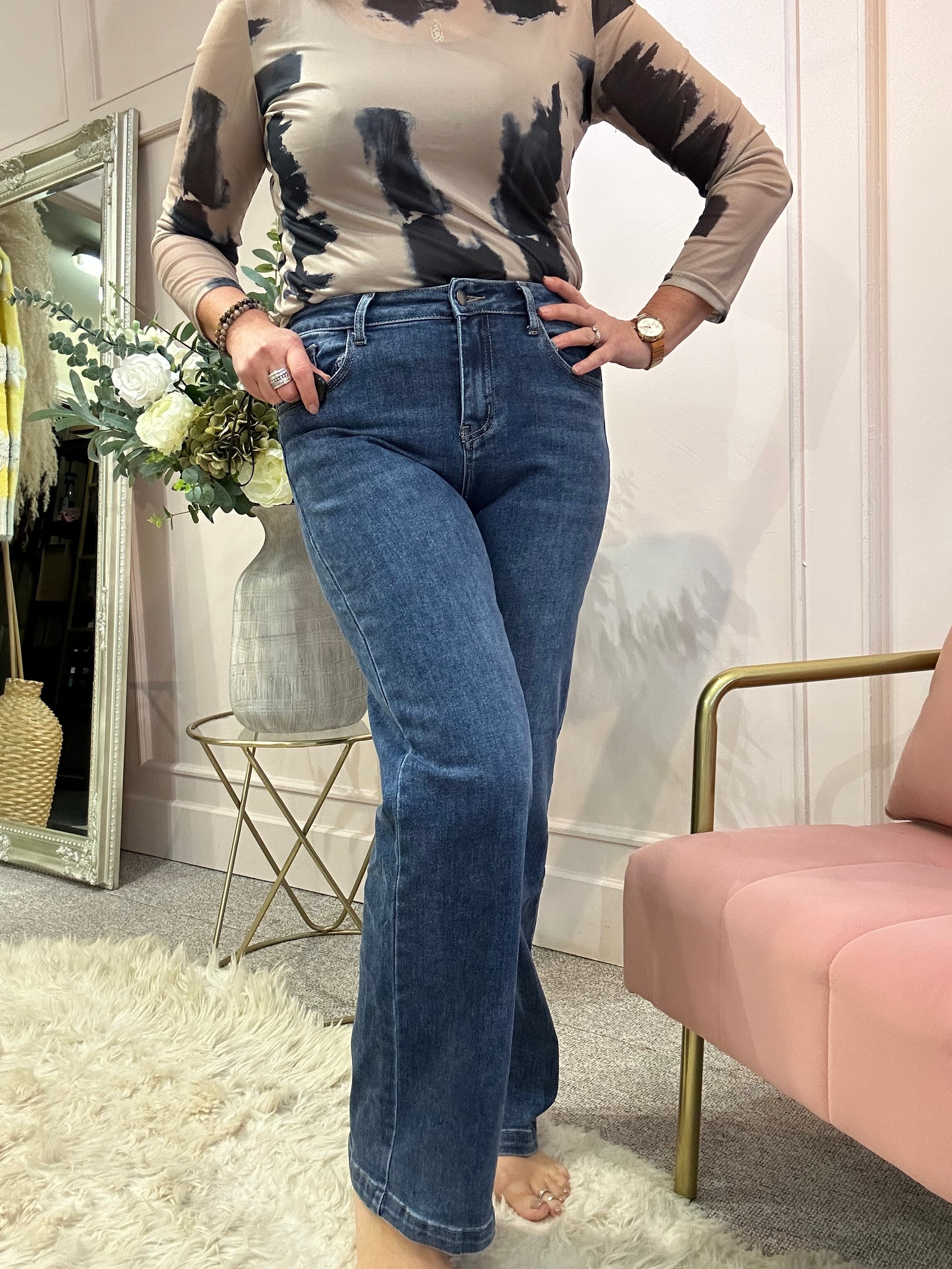 Super Cool Wide Jean - Blue