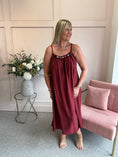 Load image into Gallery viewer, Beaded Strapy Sundress Dress - Burgundy
