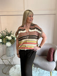 Load image into Gallery viewer, Cosy Striped Waistcoat - Browns
