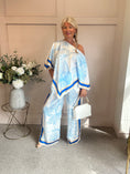 Load image into Gallery viewer, Handkerchief Style Top & Trouser Set - Blue/Yellow One size
