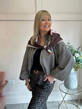 Load image into Gallery viewer, Scarf With Zip Jacket - Deep Taupe
