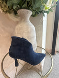 Load image into Gallery viewer, Kitten Heel Boot - Navy Blue
