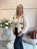 Load image into Gallery viewer, Pretty Flowers Cardigan - Soft Beige
