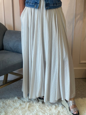 Floaty Maxi skirt - Light Beige