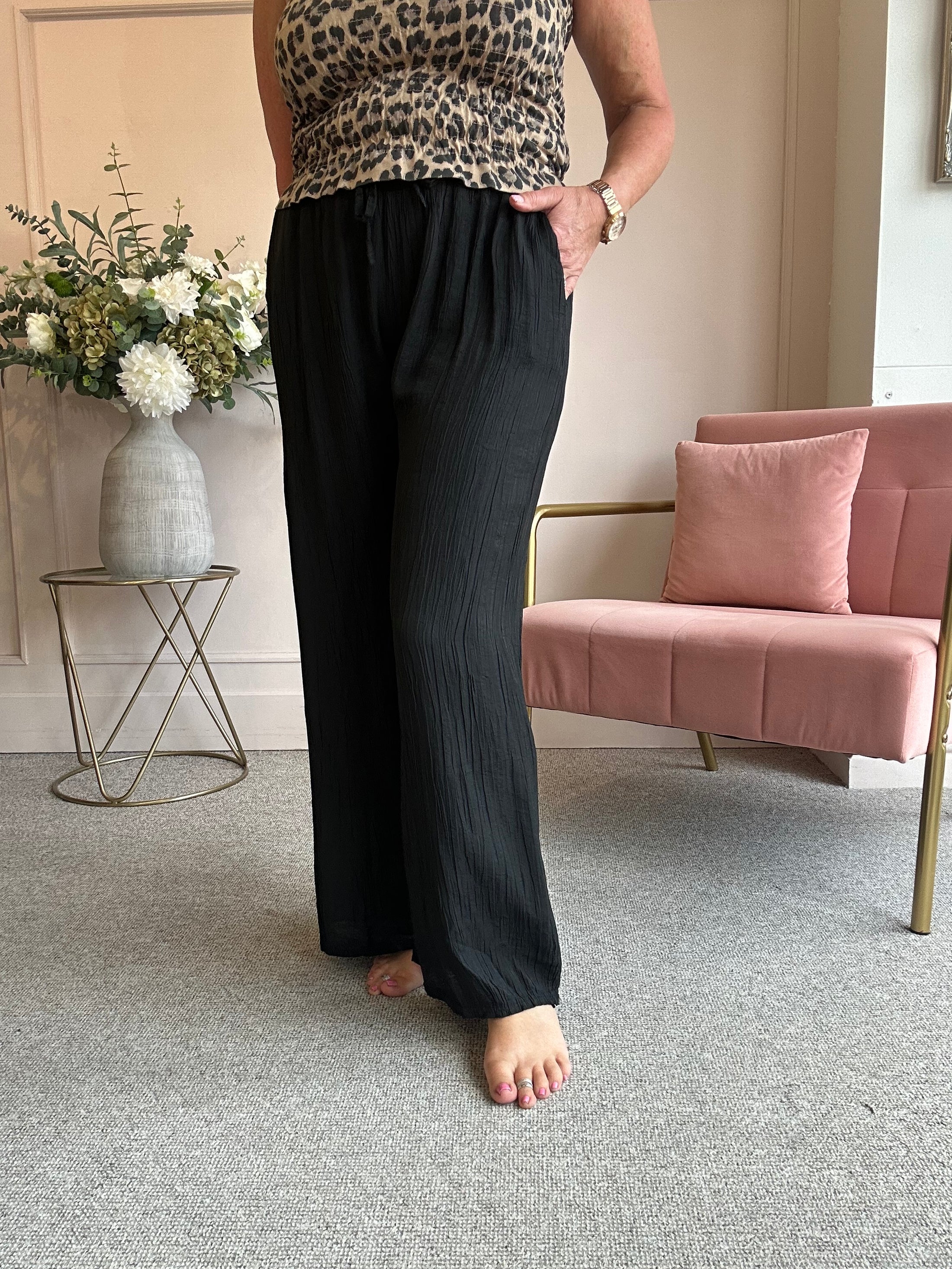 Relaxed Wide Pant - Black